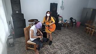 My Best Friend Secretly Masturbates as Perverted Urge Takes Over Music Room