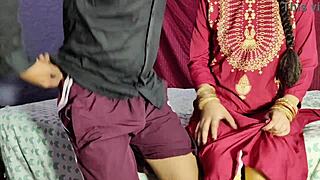 Desi indian wife takes first hardcore anal doggystyle