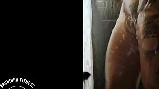 redhead bombshell shaves her pussy smooth in steamy shower full routine