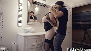 hadley haze bounces big tattooed ass on dick till he explodes in her face