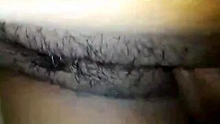 hey you ever tried penetrating a super hairy shemale pussy like this?