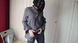 chantalchannel hot in man's clothes teasing shaved wet pussy