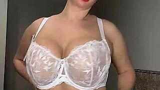 Black or white underwear which makes these big natural tits juicier to fuck?