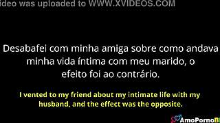brazilian cuckquean milf watches husband fuck her friend