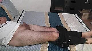 i suck off my stepson's teacher dick completely so he passes the class dripping wet