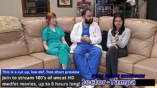 Dr Tampa And Ditria Rose In Latex Gloves Nurse Patient Roleplay