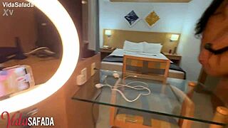 Wife turns slut for friend's huge cock double vaginal creampie quickie