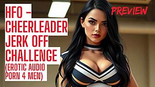 i lose control cumming hard to cheerleader's intense jerk off contest audio game