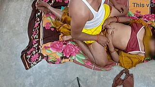 beautiful indian bhabhi rides lover's cock with hindi moans