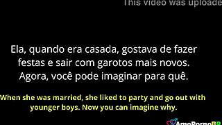 brazilian cuckquean milf watches husband fuck her friend