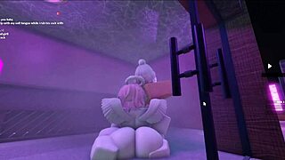 a hot lady with monster cock pounds me deep in the sauna