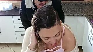 hey stepdad, you ripped my clothes to lick this mature ass and natural tits?!