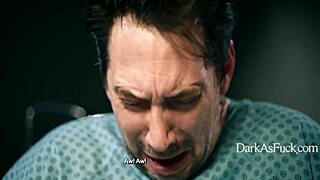 Demon fucks nurse bent over squirting milk in mouth