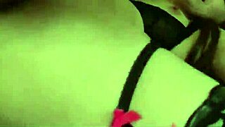 Japanese Milf in Lingerie Stockings Squirts Nonstop on Massive Dildo