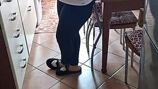 i burst into my lover's home and fuck her senseless while she chats on phone with her friend