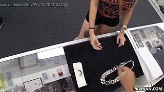 i spy this busty latina babe taking monster cock deep in the toilet for cash