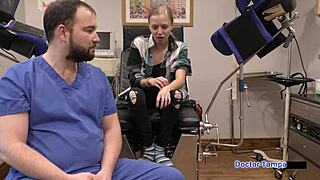 dr tampa drills petite tattooed ava siren in latex hospital fetish