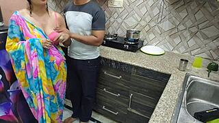 Indian Desi Bhabhi First Kitchen Fuck By Devar Hard