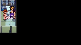 abigail sneaks off for a quick saloon bathroom break in xtardew valley girls mod