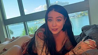 freaky lil 18+ stepsis sneaks to bed sans panties beggin for taboo pounding