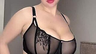 Black or white underwear which makes these big natural tits juicier to fuck?