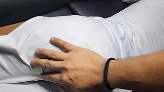 Lustful homemade big ass stepsis tempts forbidden anal creampie