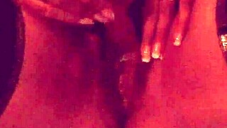 horny latina milf spreads wet pussy for fingering and licking action