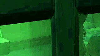 inmate spies on ebony co deepthroating young inmate's dick voyeur caught lucky dwarf watching old young action