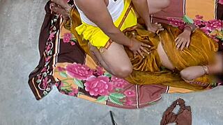 beautiful indian bhabhi rides lover's cock with hindi moans