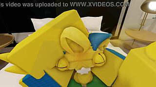 furry couple explores anal in modern roblox house