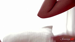 goddamn this amazing blonde fingers her wet shaved pussy so good