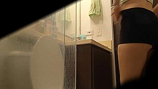 caught my argentinian stepsis peeing upskirt with hidden cam spying