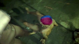 Teens, can you believe this latina nerd gangbang right on the street?!