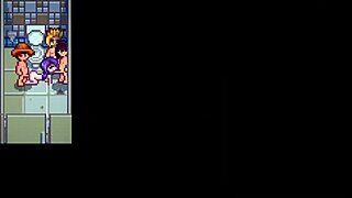 abigail sneaks off for a quick saloon bathroom break in xtardew valley girls mod