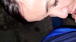 juicy latina milf pornstar fingers swollen big clit pussy before interracial assfucking in outdoor car