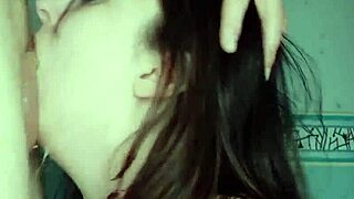 amateur slut chokes on deep throat cum gulp