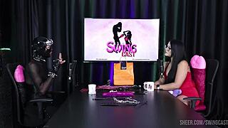 Ramona 69 Swings Wild with Tifany Rocha in Sheer Red Lingerie BDSM Orgy Compilation.