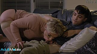 lonely blonde milf rachael cavalli seduces son-in-law for thick cock riding satisfaction