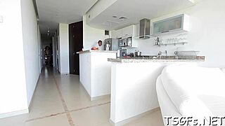 wanna watch this shemale slut take cock deep in her big ass?