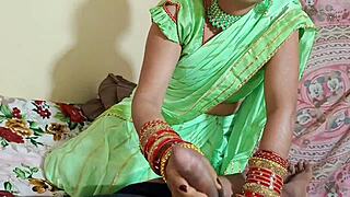 the beautiful indian married wife has her first time