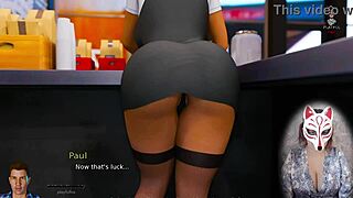 anna teases upskirt in stockings showing off her big milf tits