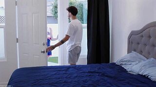 Cheerleader Risa May gags on cock then rides it doggystyle in steamy pussy fuck