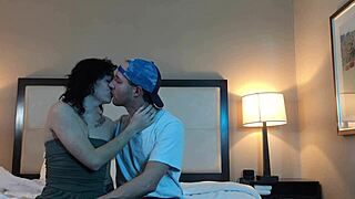 PETITE 18+ TATTOOED BABE KISSES WILDLY!