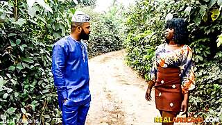 Her black bush hides tight pussy waiting for that rough ebony pounding