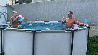 Yo after that pool bash i finally railed my buddy's horny wife and blasted her tight pussy with cum 😜