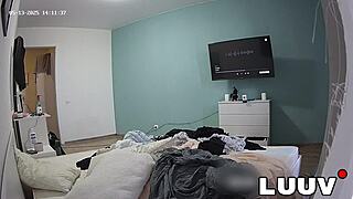 Luuv turns two amateur maids bedroom flashing into sexy uniform 1 on 1 voyeur fun