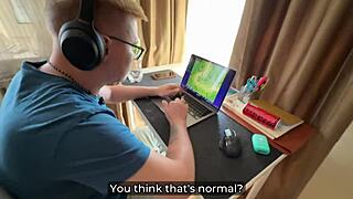 stepson pounds helpless stepmom's wet pussy while stuck under bed doggystyle