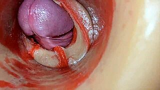 Internal cam catches huge deep creampie ejaculation inside 💦😍