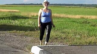 Huge Ass Stuffs Leather Leggings For Bedroom Tease And Grind