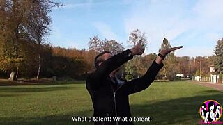 Melanie from Rouen begs for assfucking with her crazy big natural tits bouncing